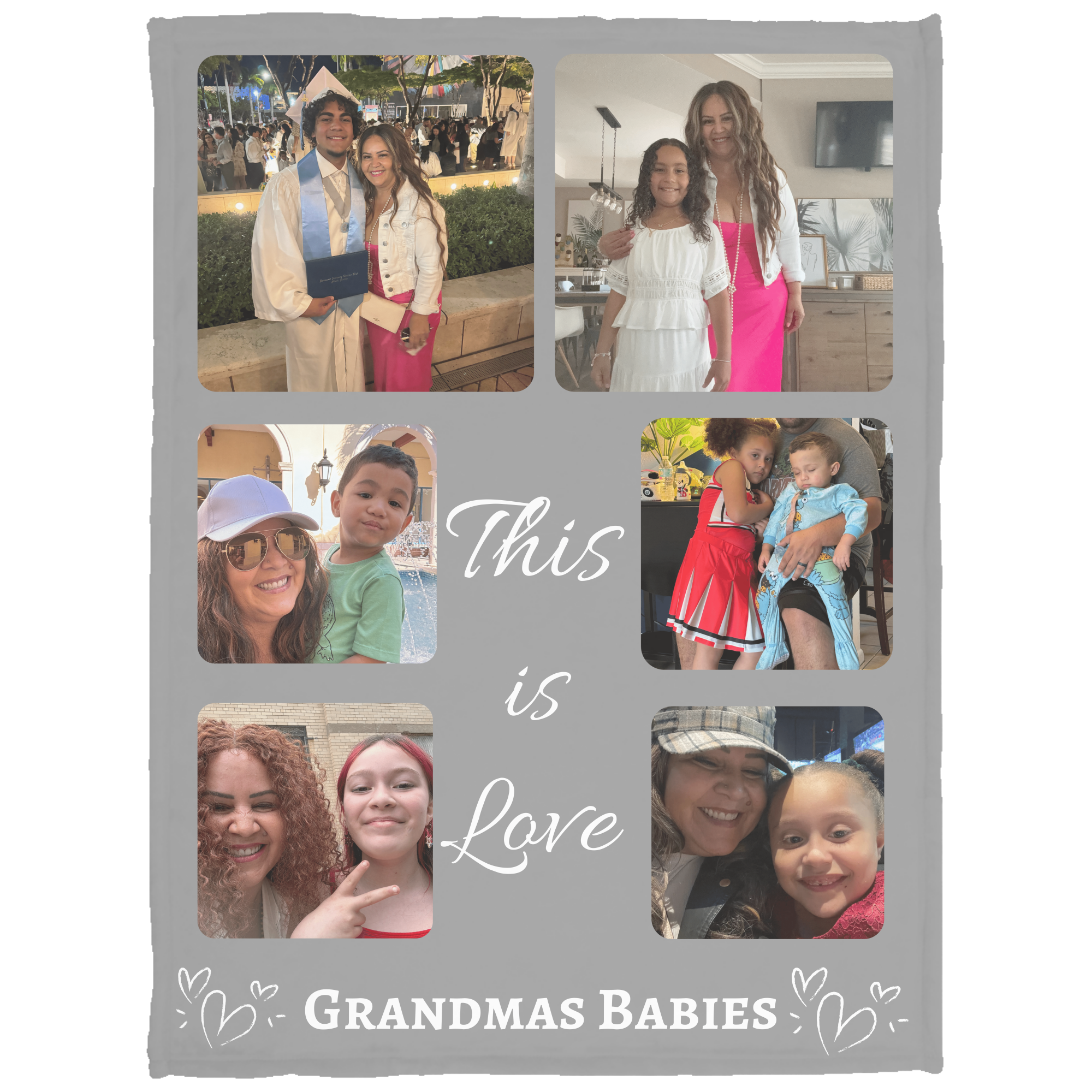 Personalized Blanket for Grandma Fleece or Sherpa Blanket