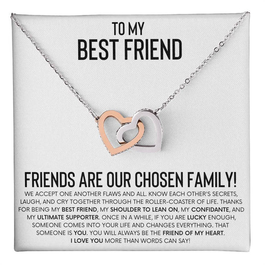 Best Friend Interlocking Hearts Necklace