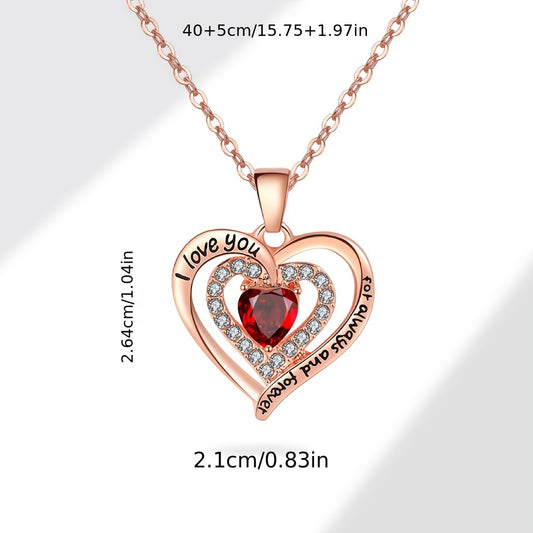 [Popular Choice] Elegant Rose and Bear Flower Gift Box with "I Love You" Heart Pendant Necklace - Perfect for Birthdays, Holidays, Christmas, Valentine's Day - Ideal for Best Friends and Special Occasions