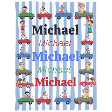 "Introducing our heartfelt Boys personalized name blanket for babies and toddlers