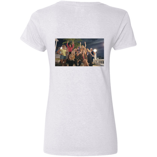 Hollywood Hotties Ladies' 5.3 oz. V-Neck T-Shirt