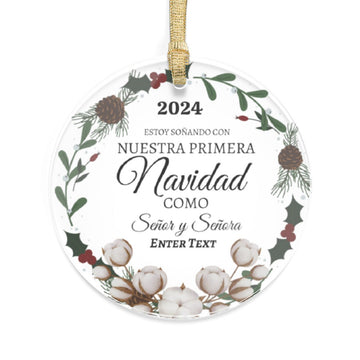 Adornos de Acrílico Para La Navidad Nuestra Primera Navidad