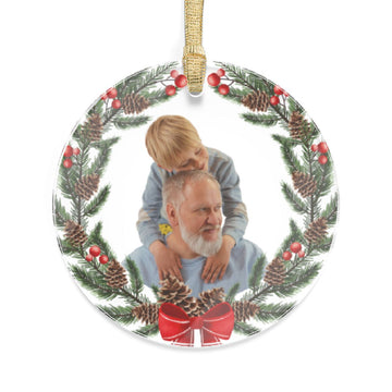 Holiday or Christmas Ornament with Personalized Picture